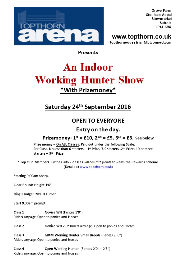 Working Hunter Show
