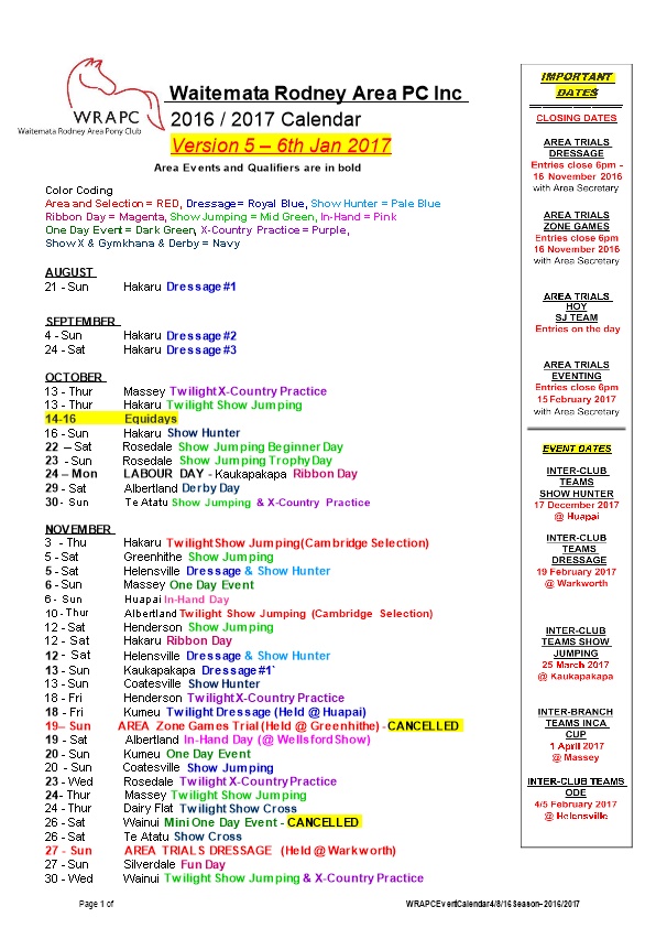 WRAPC Event Calendar 2015.16 Version2 16Sep