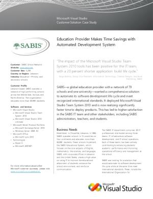 Writeimage CSB Education Provider Achieves Significant Time Savings with Automated Development