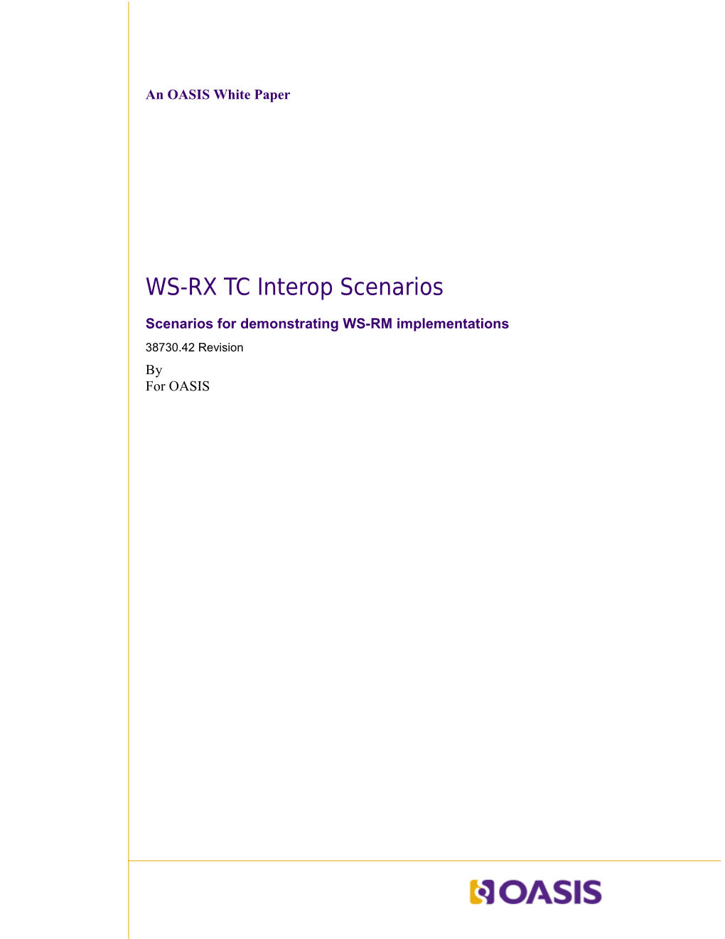 WS-RX TC Interop Scenarios