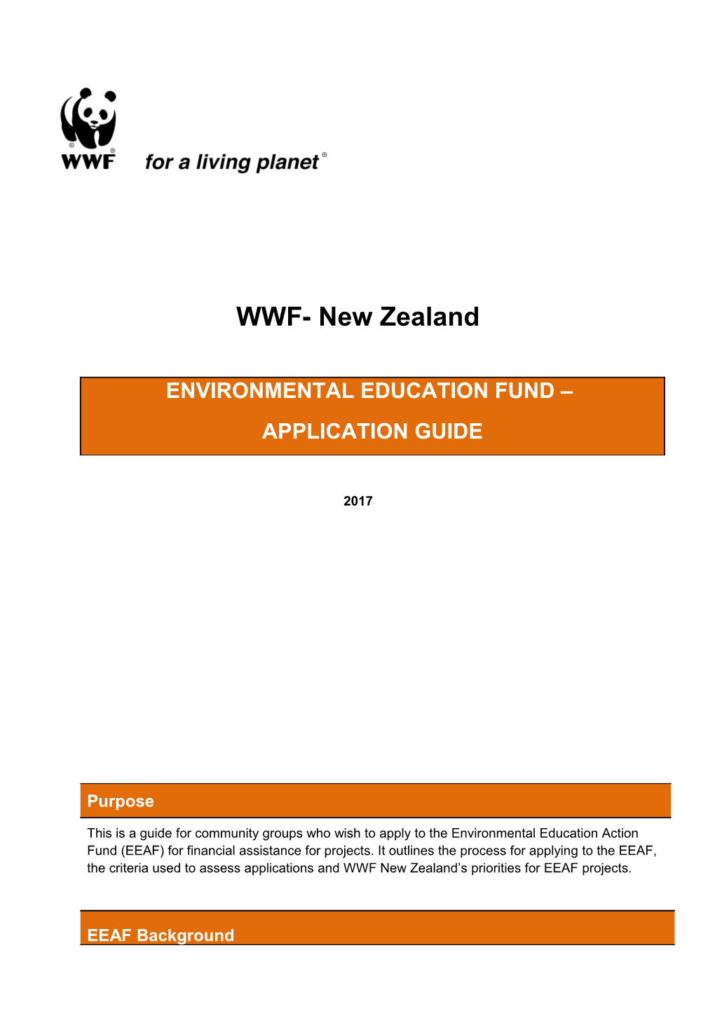 WWF- New Zealand