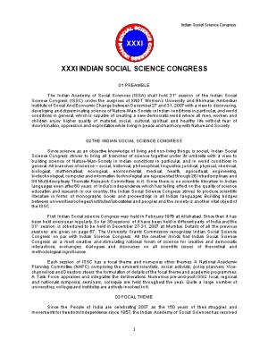 Xxxi Indian Social Science Congress