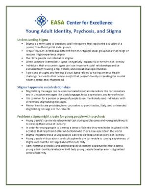 Young Adult Identity, Psychosis, and Stigma