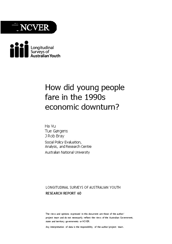 Young People in Downturn