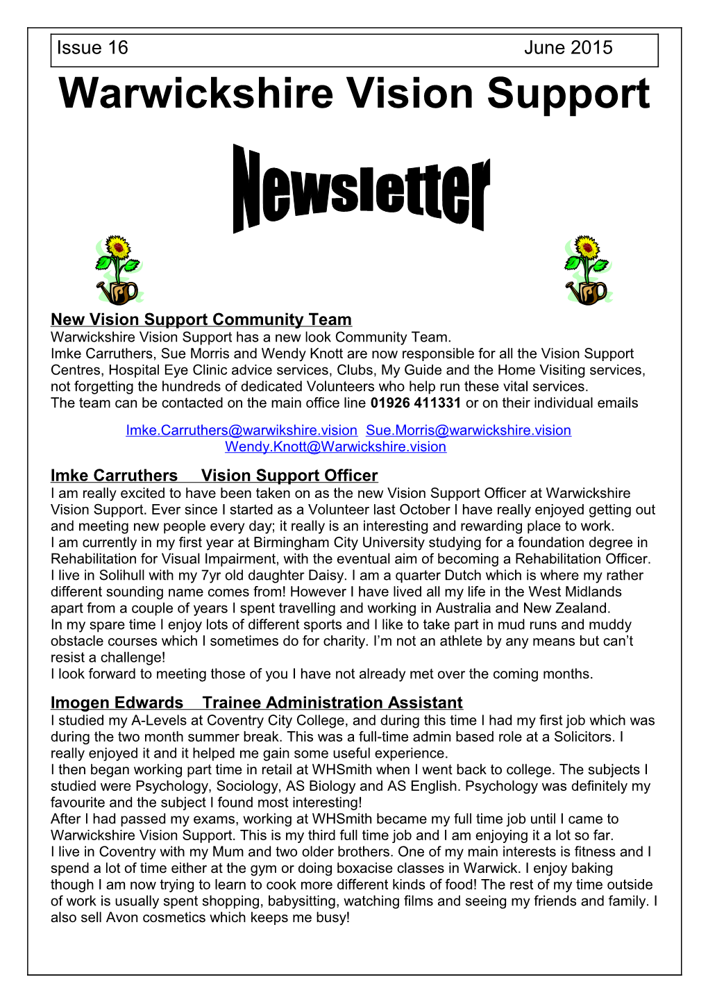 Your News Letter