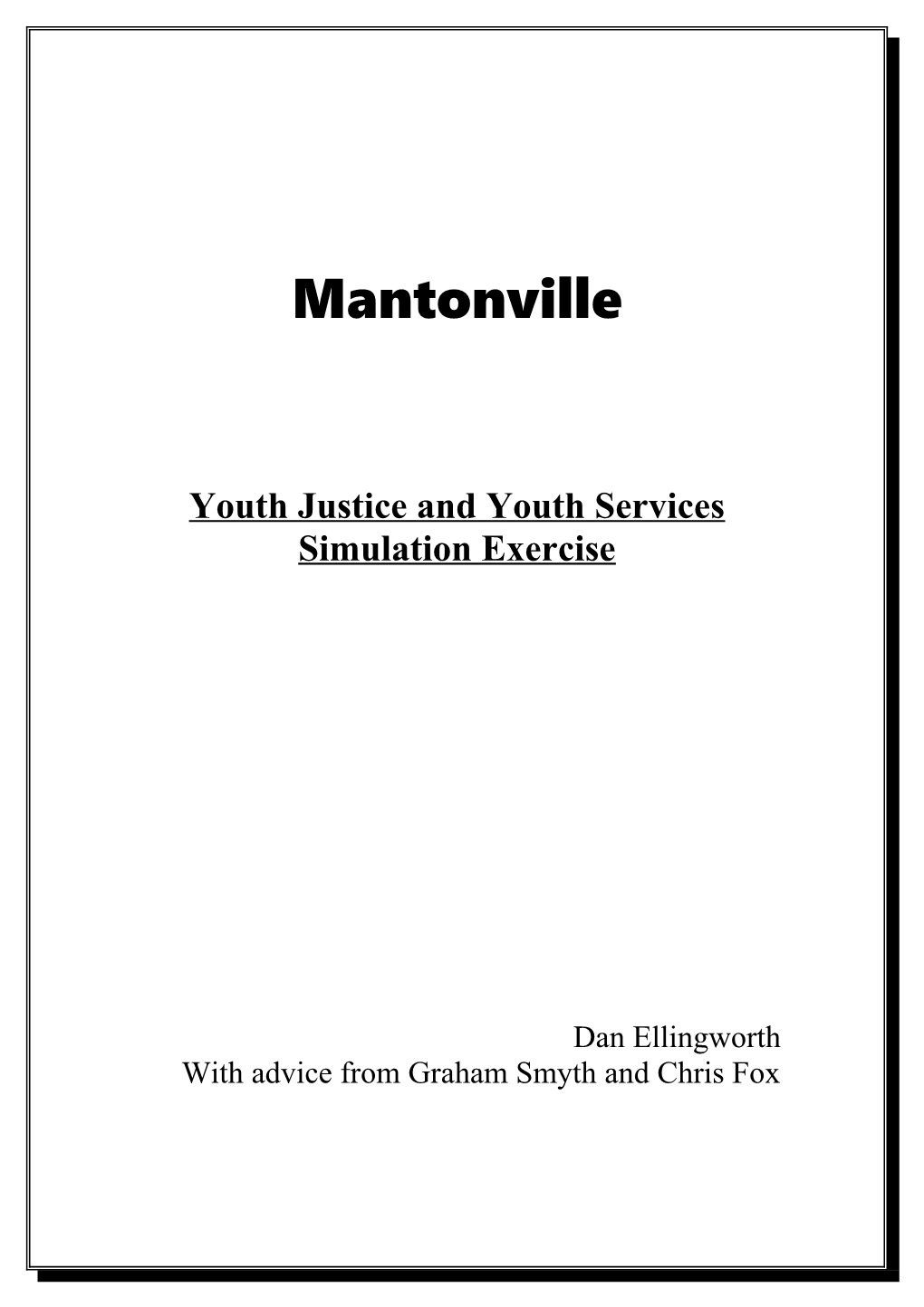 Youth Justice and Youth Services
